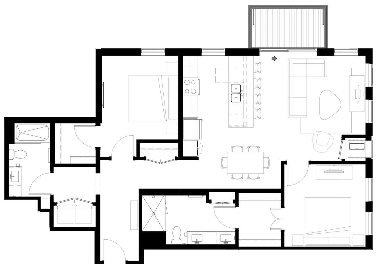 The Oldbridge - floor plan image